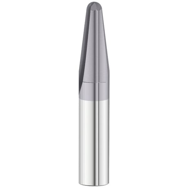 Fullerton Tool 2-Flute - 3261 Tapered Mill GP End Mills, TIALN, Straight, Ball, Standard, 1/8 38772 - main